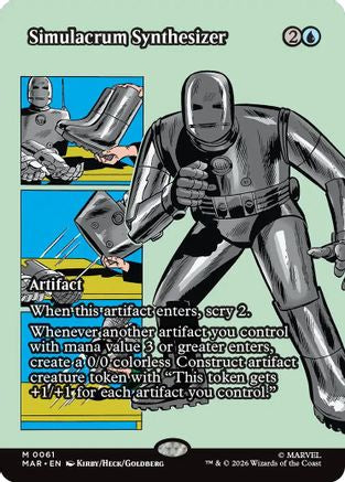 Simulacrum Synthesizer (Borderless)  [Marvel Universe Eternal-Legal] Foil