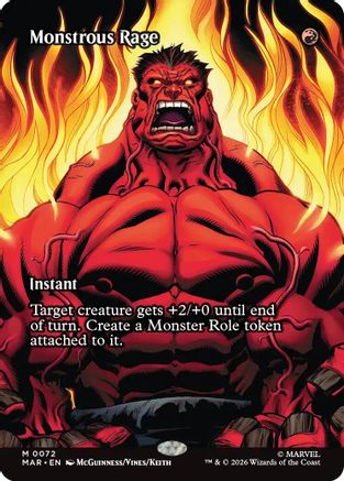 Monstrous Rage (Borderless)  [Marvel Universe Eternal-Legal]