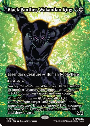Black Panther, Wakandan King (Borderless)  [Marvel Universe Eternal-Legal] Foil