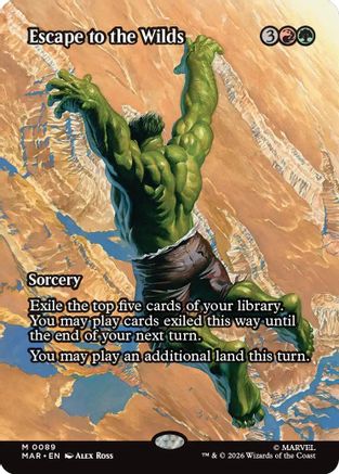Escape to the Wilds (Borderless)  [Marvel Universe Eternal-Legal] Foil