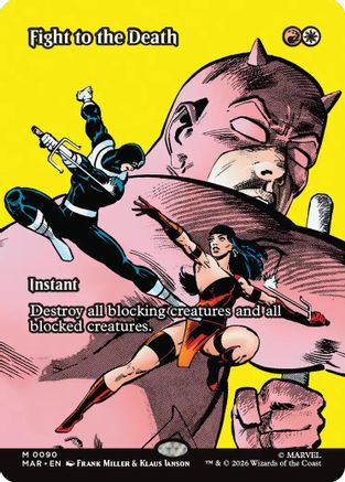 Fight to the Death (Borderless)  [Marvel Universe Eternal-Legal] Foil