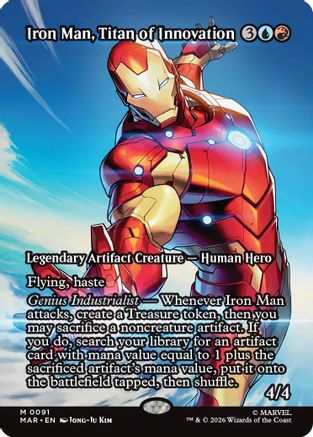 Iron Man, Titan of Innovation (Borderless)  [Marvel Universe Eternal-Legal] Foil