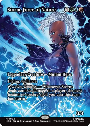 Storm, Force of Nature (Borderless)  [Marvel Universe Eternal-Legal] Foil