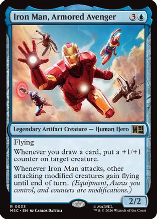 Iron Man, Armored Avenger (Surge Foil)  [Commander: Marvel Super Heroes] Foil