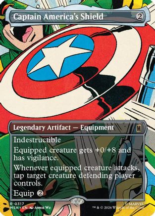 Captain America's Shield (Borderless) (0317)  [Marvel Super Heroes]