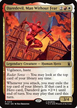 Daredevil, Man Without Fear  [Marvel Super Heroes] Foil