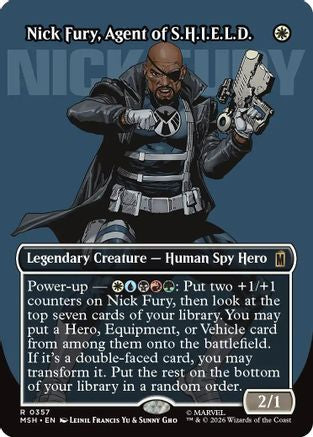 Nick Fury, Agent of S.H.I.E.L.D. (Borderless) (0357)  [Marvel Super Heroes] Foil