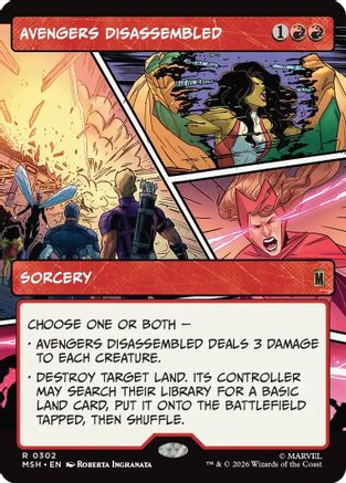 Avengers Disassembled (Borderless)  [Marvel Super Heroes] Foil