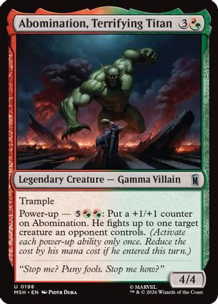 Abomination, Terrifying Titan  [Marvel Super Heroes]