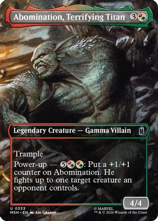 Abomination, Terrifying Titan (Borderless)  [Marvel Super Heroes] Foil