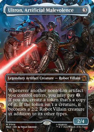 Ultron, Artificial Malevolence (Borderless) (0344)  [Marvel Super Heroes] Foil