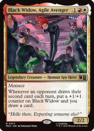 Black Widow, Agile Avenger  [Commander: Marvel Super Heroes]