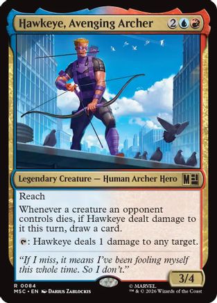 Hawkeye, Avenging Archer  [Commander: Marvel Super Heroes] Foil