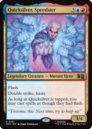 Quicksilver, Speedster  [Commander: Marvel Super Heroes] Foil
