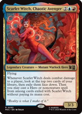 Scarlet Witch, Chaotic Avenger  [Commander: Marvel Super Heroes] Foil