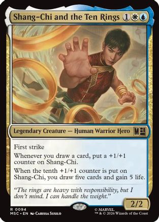 Shang-Chi and the Ten Rings (Surge Foil)  [Commander: Marvel Super Heroes] Foil