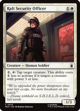 Raft Security Officer  [Marvel Super Heroes] Foil