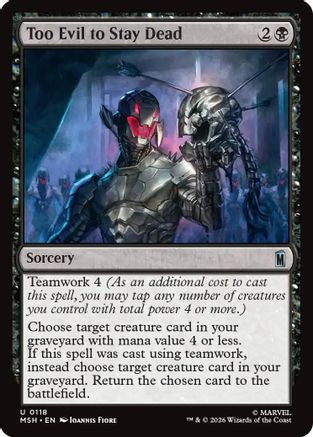 Too Evil to Stay Dead  [Marvel Super Heroes] Foil