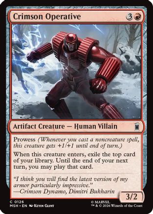 Crimson Operative  [Marvel Super Heroes] Foil
