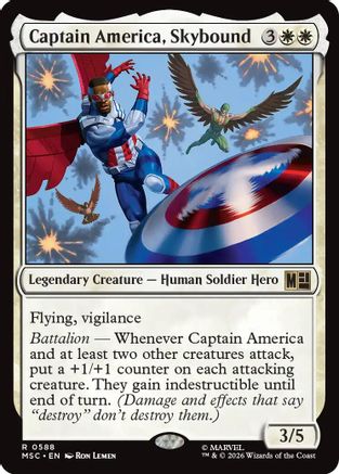 Captain America, Skybound  [Commander: Marvel Super Heroes]
