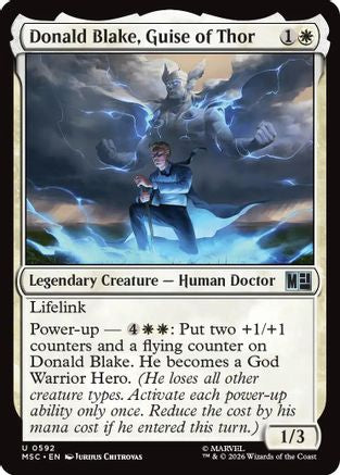 Donald Blake, Guise of Thor  [Commander: Marvel Super Heroes]