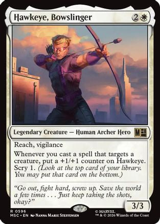 Hawkeye, Bowslinger  [Commander: Marvel Super Heroes] Foil