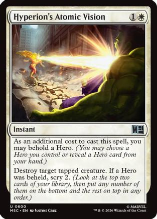 Hyperion's Atomic Vision  [Commander: Marvel Super Heroes] Foil