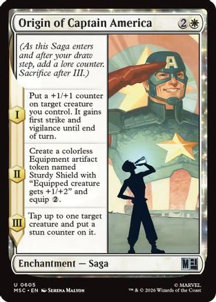 Origin of Captain America  [Commander: Marvel Super Heroes] Foil