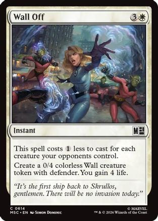 Wall Off  [Commander: Marvel Super Heroes]