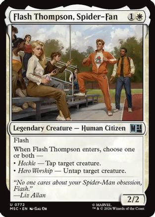 Flash Thompson, Spider-Fan  [Commander: Marvel Super Heroes] Foil