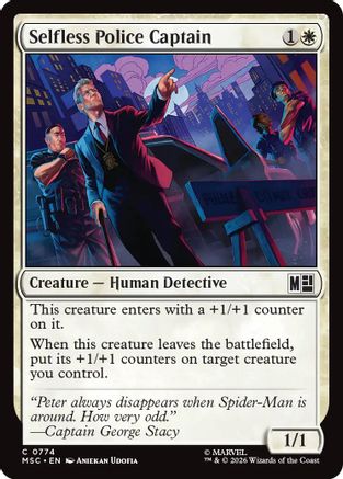 Selfless Police Captain  [Commander: Marvel Super Heroes]