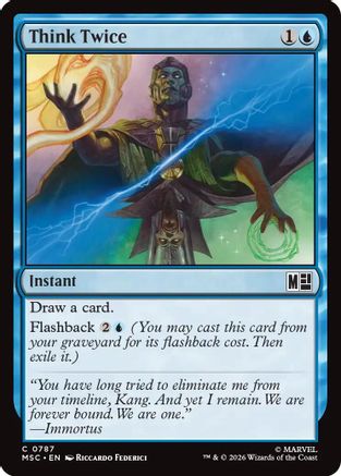 Think Twice  [Commander: Marvel Super Heroes] Foil