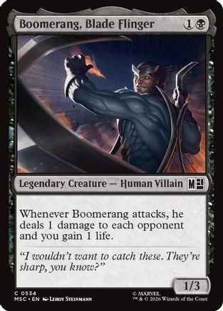 Boomerang, Blade Flinger  [Commander: Marvel Super Heroes] Foil