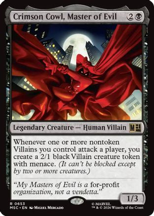 Crimson Cowl, Master of Evil  [Commander: Marvel Super Heroes] Foil
