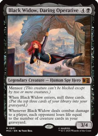 Black Widow, Daring Operative  [Commander: Marvel Super Heroes]