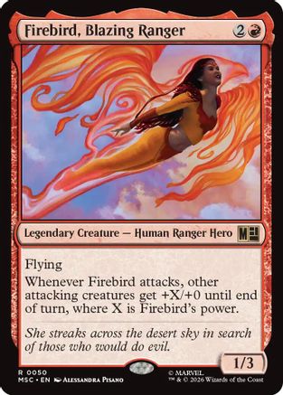 Firebird, Blazing Ranger  [Commander: Marvel Super Heroes] Foil