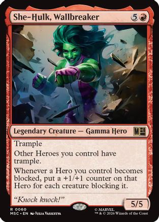 She-Hulk, Wallbreaker  [Commander: Marvel Super Heroes]