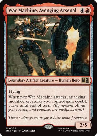 War Machine, Avenging Arsenal  [Commander: Marvel Super Heroes] Foil