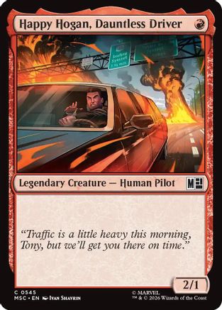 Happy Hogan, Dauntless Driver (0545)  [Commander: Marvel Super Heroes] Foil