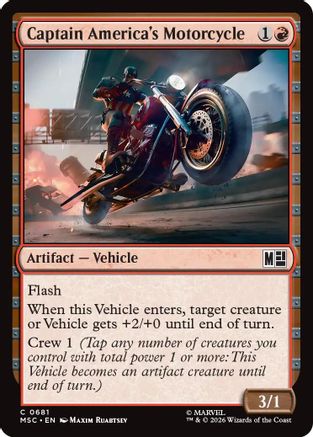 Captain America's Motorcycle  [Commander: Marvel Super Heroes]