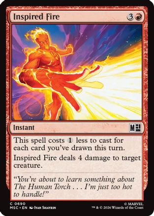 Inspired Fire  [Commander: Marvel Super Heroes]