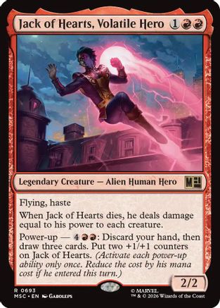 Jack of Hearts, Volatile Hero  [Commander: Marvel Super Heroes]