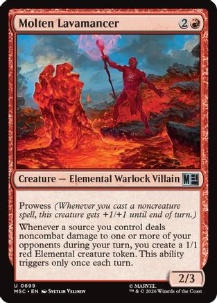 Molten Lavamancer  [Commander: Marvel Super Heroes] Foil