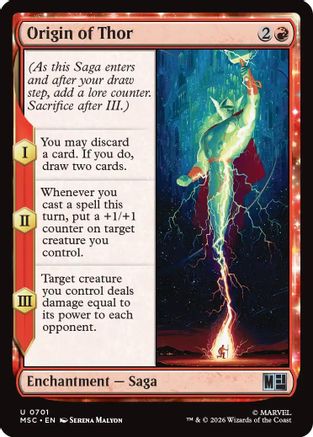 Origin of Thor  [Commander: Marvel Super Heroes] Foil