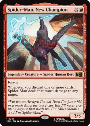 Spider-Man, New Champion  [Commander: Marvel Super Heroes]