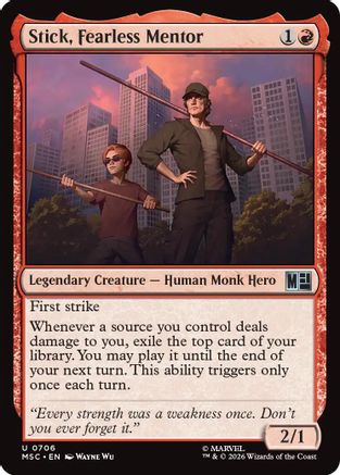 Stick, Fearless Mentor  [Commander: Marvel Super Heroes] Foil