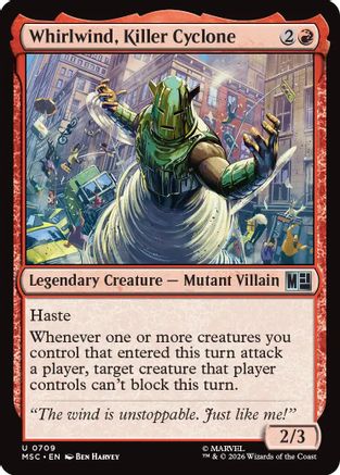 Whirlwind, Killer Cyclone  [Commander: Marvel Super Heroes]