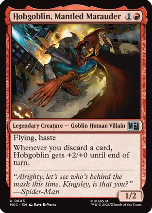 Hobgoblin, Mantled Marauder  [Commander: Marvel Super Heroes] Foil