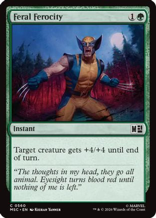 Feral Ferocity  [Commander: Marvel Super Heroes] Foil