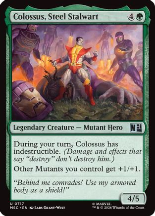 Colossus, Steel Stalwart  [Commander: Marvel Super Heroes]
